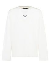 Emporio Armani White Long-Sleeve Shirt for Boys with Logo - Collezione Happy Birthday | Lidia Shopping