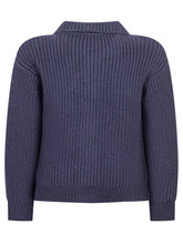 Emporio Armani Blue Cardigan for Boys with Logo - Collezione Happy Birthday | Lidia Shopping