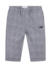 Emporio Armani Checked Pants for Boys with Logo - Collezione Happy Birthday | Lidia Shopping