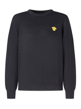 Versace Kids Black Sweater with Gold Medusa Logo - Collezione Happy Birthday | Lidia Shopping