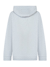 Versace Kids Grey Hoodie with Rhinestone Medusa Logo - Collezione Happy Birthday | Lidia Shopping
