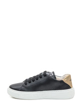 Versace Kids Black Sneakers with Gold Detail - Collezione Happy Birthday | Lidia Shopping