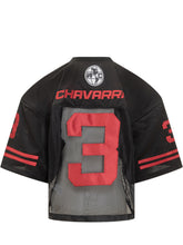 Willy Chavarria Black Mesh Sports Jersey with Number - Collezione Happy Birthday | Lidia Shopping