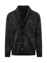 Cardigan Nero Mélange Hosio - Abbigliamento Uomo | Lidia Shopping