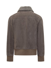 Giocasta Suede Shearling Jacket with Shearling Collar - Collezione Happy Birthday | Lidia Shopping