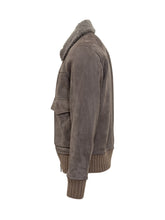 Giocasta Suede Shearling Jacket with Shearling Collar - Collezione Happy Birthday | Lidia Shopping