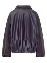 Giocasta Giacca in Pelle Viola - Abbigliamento Donna | Lidia Shopping