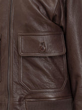 Giocasta Giacca Aviator in Pelle Marrone - Abbigliamento Donna | Lidia Shopping