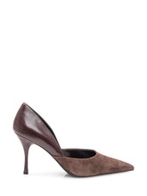 Brown Leather and Suede Pumps - Collezione Happy Birthday | Lidia Shopping