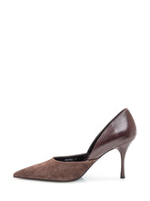 Brown Leather and Suede Pumps - Collezione Happy Birthday | Lidia Shopping