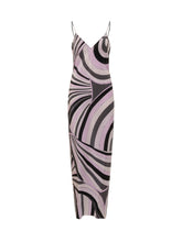 Pucci Abito Lungo in Seta con Stampa Geometrica - Abbigliamento Donna | Lidia Shopping