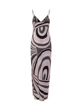 Pucci Abito Lungo in Seta con Stampa Geometrica - Abbigliamento Donna | Lidia Shopping