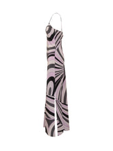 Pucci Abito Lungo in Seta con Stampa Geometrica - Abbigliamento Donna | Lidia Shopping