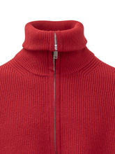 Studio Nicholson Cardigan Rosso con Zip - Abbigliamento Uomo | Lidia Shopping