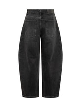 Studio Nicholson Black Barrel Fit Jeans - Collezione Happy Birthday | Lidia Shopping
