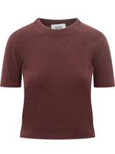 Alpha Studio Bordeaux Short-Sleeve Sweater - Alpha Studio | Lidia Shopping