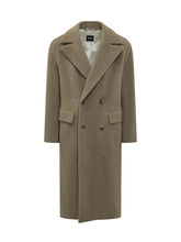 Boss Wool Double-Breasted Herringbone Coat - Boss | Lidia Shopping