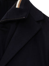 Boss Wool Coat Blue with Zip Detail - Boss | Lidia Shopping