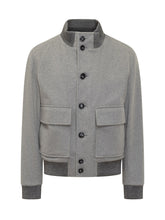 Boss Grey Wool Jacket with Front Pockets - Boss | Lidia Shopping