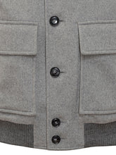 Boss Grey Wool Jacket with Front Pockets - Boss | Lidia Shopping