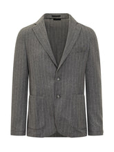 Boss Grey Wool Striped Jacket - Boss | Lidia Shopping