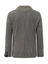 Boss Grey Wool Striped Jacket - Boss | Lidia Shopping