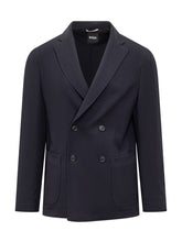 Blue Double-Breasted Blazer Boss - Boss | Lidia Shopping