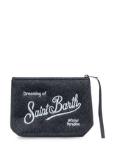 MC2 Saint Barth Aline Lurex Black Pouch - Collezione Happy Birthday | Lidia Shopping