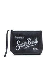 MC2 Saint Barth Aline Lurex Black Pouch - Collezione Happy Birthday | Lidia Shopping