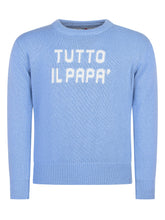 MC2 Saint Barth Light Blue Sweater with Slogan - Black Friday – ENG | Lidia Shopping
