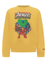 Felpa Gialla con Stampa Avengers MC2 Saint Barth - Abbigliamento Bambini | Lidia Shopping
