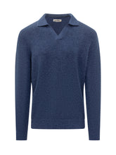 Saint Barth Blue Sweater with Collar - Collezione Happy Birthday | Lidia Shopping