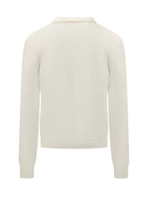 Saint Barth Wool Sweater with Collar White - Collezione Happy Birthday | Lidia Shopping