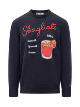Maglione Blu con Ricamo Sbagliato St. Barth - Abbigliamento Uomo | Lidia Shopping