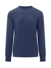 Saint Barth Blue Melange Crewneck Sweater - Collezione Happy Birthday | Lidia Shopping