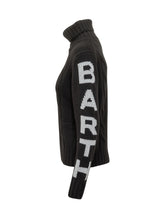 MC2 Saint Barth Black Wool Turtleneck with Cable Knit - Collezione Happy Birthday | Lidia Shopping