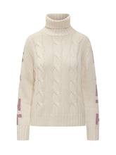 MC2 Saint Barth Ivory Turtleneck with Cable Knit - Collezione Happy Birthday | Lidia Shopping