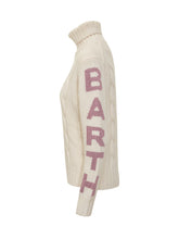 MC2 Saint Barth Ivory Turtleneck with Cable Knit - Collezione Happy Birthday | Lidia Shopping