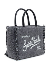 Grey Tweed Bag Dreaming Of Saint Barth - Mc2 Saint Barth | Lidia Shopping