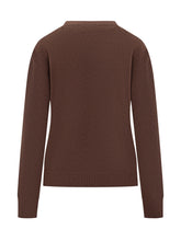 St. Barth Brown Sweater with Habitué Writing - Collezione Happy Birthday | Lidia Shopping