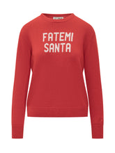 MC2 Saint Barth Red Sweater with Fatemi Santa Print - Collezione Happy Birthday | Lidia Shopping