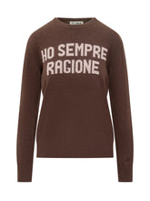 MC2 Saint Barth Brown Sweater with Writing - Brown Selection Women | Lidia Shopping