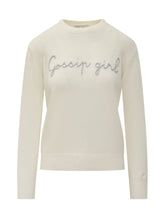MC2 Saint Barth Ivory Sweater with Gossip Girl Embroidery - Collezione Happy Birthday | Lidia Shopping