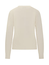St. Barth White Sweater with Strass Addicted Writing - Collezione Happy Birthday | Lidia Shopping