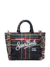 MC2 Saint Barth Borsa Vanity Mini Wool Tartan con Ricamo - Borse A Mano Donna | Lidia Shopping