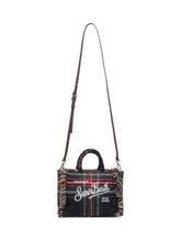 MC2 Saint Barth Borsa Vanity Mini Wool Tartan con Ricamo - Borse A Mano Donna | Lidia Shopping