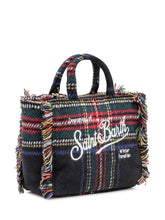 MC2 Saint Barth Borsa Vanity Mini Wool Tartan con Ricamo - Borse A Mano Donna | Lidia Shopping