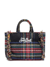 MC2 Saint Barth Borsa Vanity Mini Wool Tartan con Ricamo - Borse A Mano Donna | Lidia Shopping