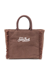 Borsa in Velluto a Coste Marrone Saint Barth - Borse A Mano Donna | Lidia Shopping