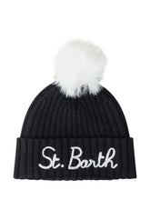 Cappello con Pompon Nero MC2 Saint Barth - Accessori Donna | Lidia Shopping